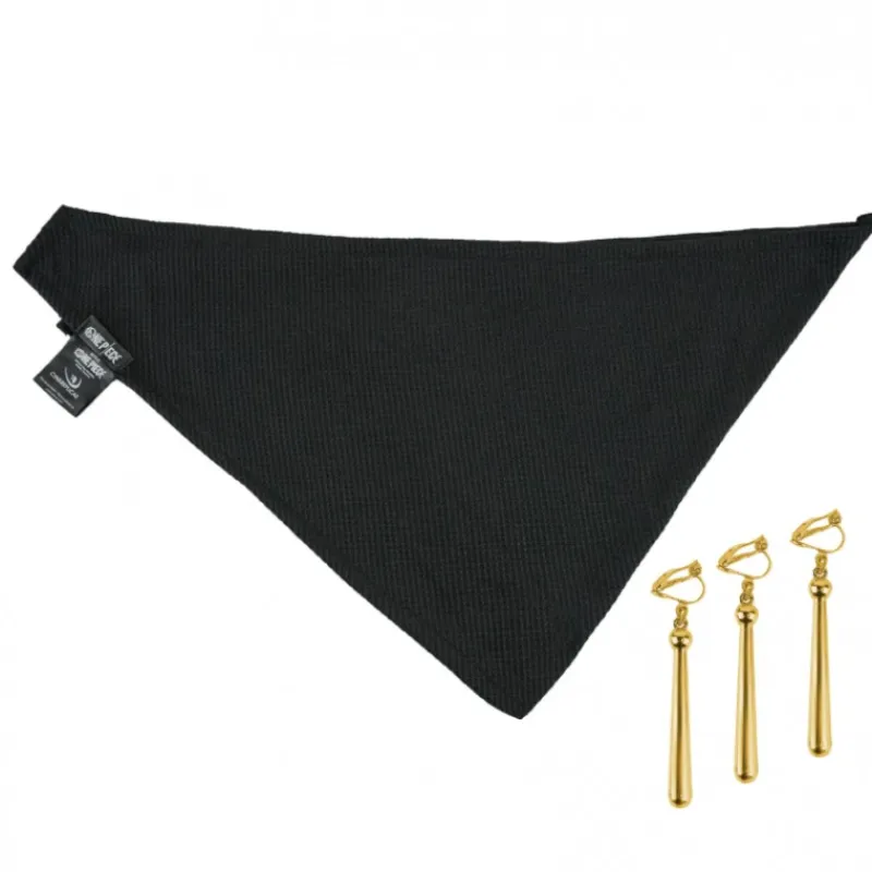 Cinereplicas Diademas, Tiaras Y Coronas Disfraces |Complementos Para Disfraces^Conjunto de Bandana y Pendientes de Zoro One Piece