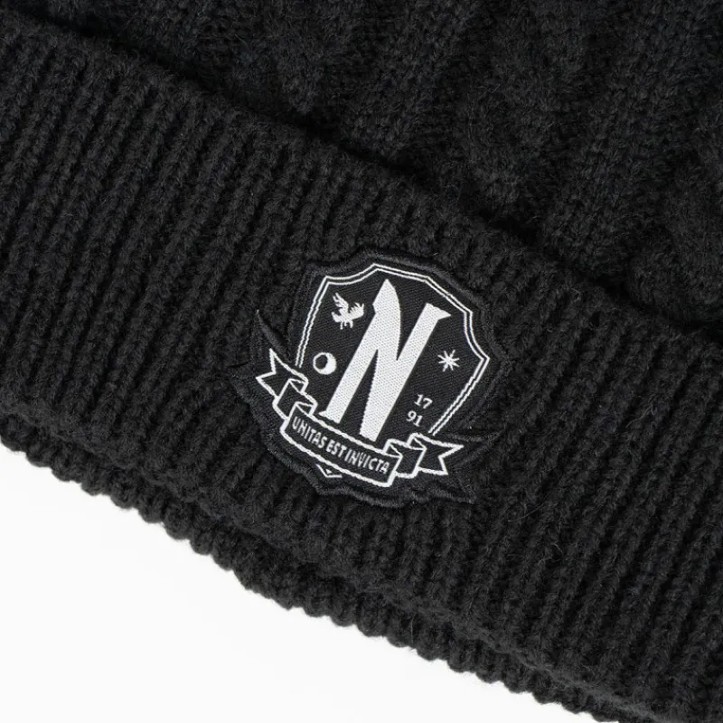 Niños Cerdá Kids Ropa Y Téxtil: Cosas Que Ponerse Para Niños ^Conjunto de Invierno Wednesday: Gorro y Guantes