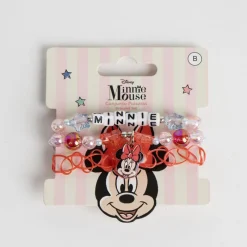 Cerdá Kids Disney Para Niñas|Accesorios Para El Pelo, Gafas De Sol Y Kits De Belleza Infantiles ^Conjunto de Pulseras Minnie Mouse