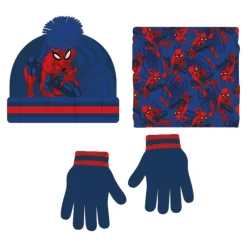 Conjunto invierno 3 Piezas Spiderman - Complementos Esenciales Niños Marvel Y Dc Para Niños|Ropa Y Téxtil: Cosas Que Ponerse Para Niños