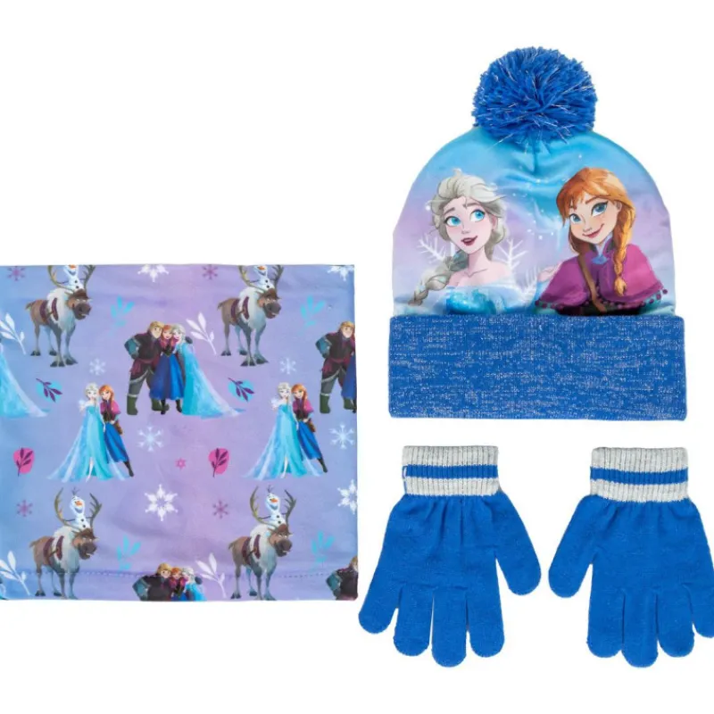 Niños Cerdá Kids Disney Para Niñas|Ropa Y Téxtil: Cosas Que Ponerse Para Niños ^Conjunto invierno 3 Piezas Frozen - Complementos Esenciales