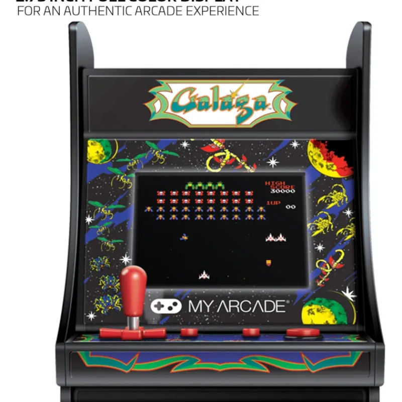 Consola Micro Player 17 cm Galaga Regalos Y Coleccionismo Para Gamers - Cosas De Videojuegos Míticos