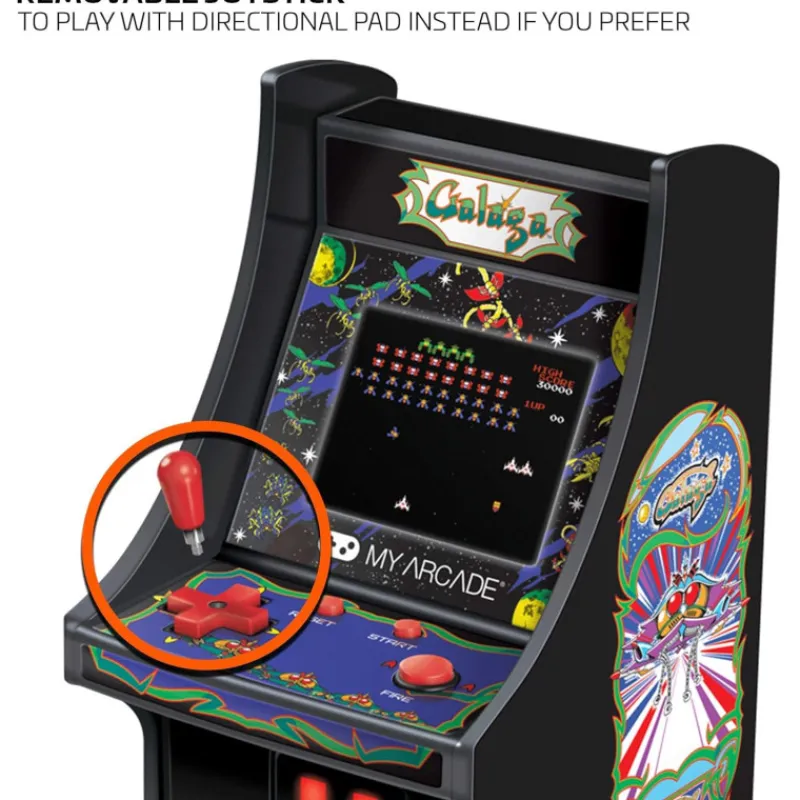 Consola Micro Player 17 cm Galaga Regalos Y Coleccionismo Para Gamers - Cosas De Videojuegos Míticos