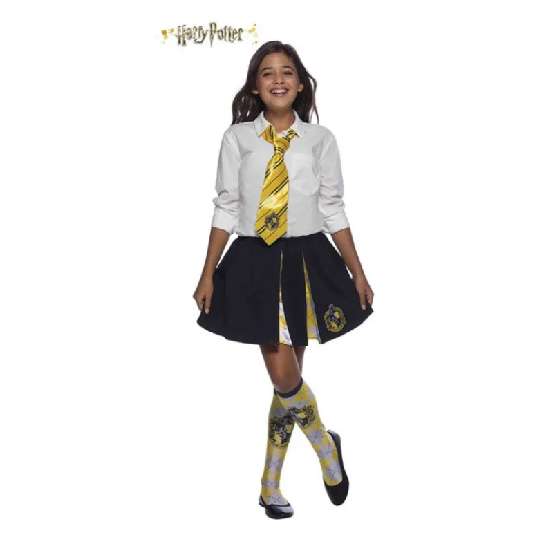 Online Corbata de Hufflepuff Harry Potter Deluxe para niña Complementos Para Disfraces|Disfraces Infantiles