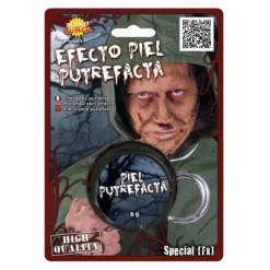 Hot Crema efecto Piel putrefacta 5 g Maquillaje Para Disfraces