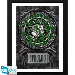 Cthulhu Poster Enmarcado Necronomicon 30X40Cm Más Regalos De Cine De Terror