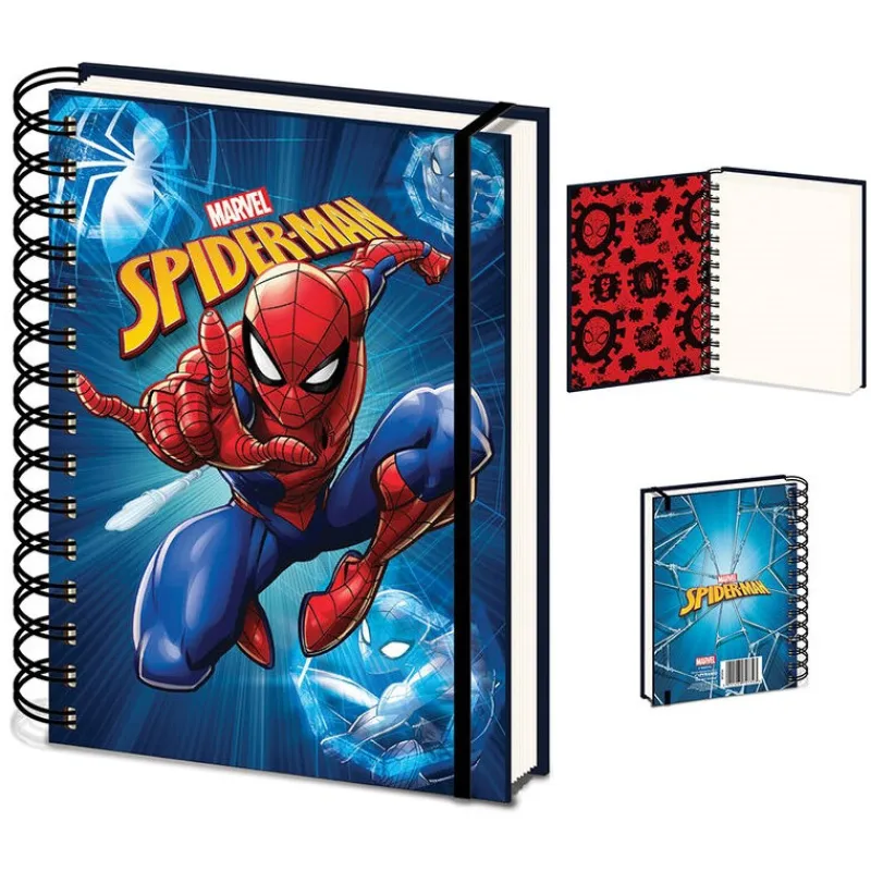 Pyramid International Para El Cole|Superhéroes Marvel^Cuaderno A5 Marvel Spiderman Web Strike