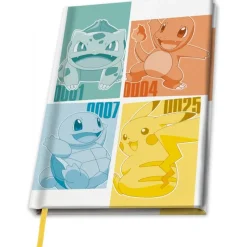 Clearance Cuaderno A5 Pokémon Kanto Starters Regalos Y Coleccionismo Para Gamers - Cosas De Videojuegos Míticos|Descuentos Gaming
