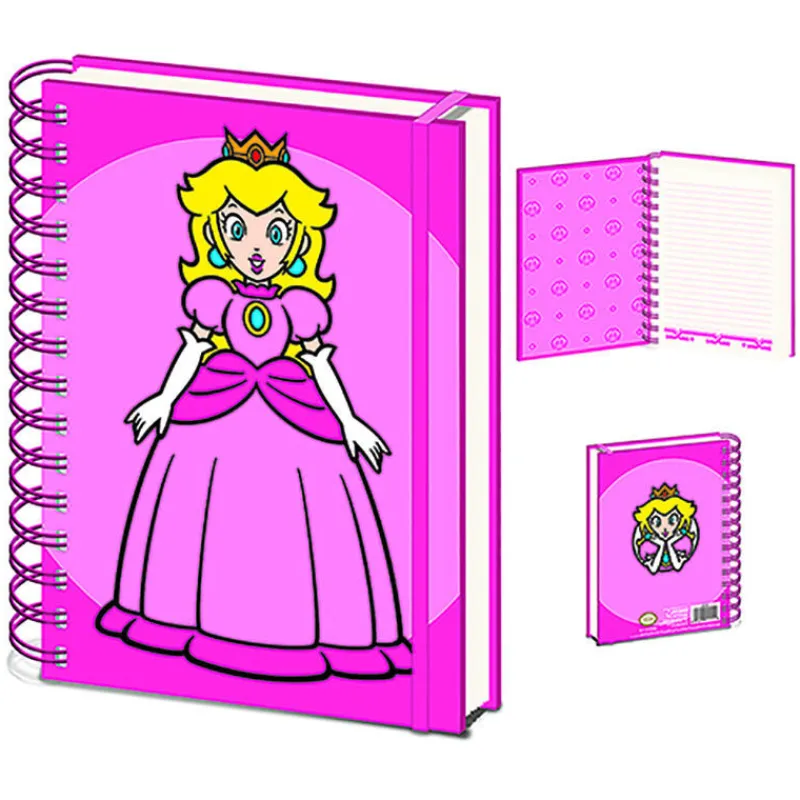 Pyramid International Regalos Y Coleccionismo Para Gamers - Cosas De Videojuegos Míticos|Más Regalos De Super Mario ^Cuaderno A5 Princesa Peach Super Mario