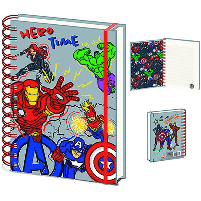Hot Cuaderno de Espiral A5 Avengers (Hero Club) Superhéroes Marvel|Más Regalos De Marvel