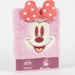 Cerdá Kids Disney Para Niñas|Para El Cole^Cuaderno de Pelo Minnie Mouse Rosa con Lazo