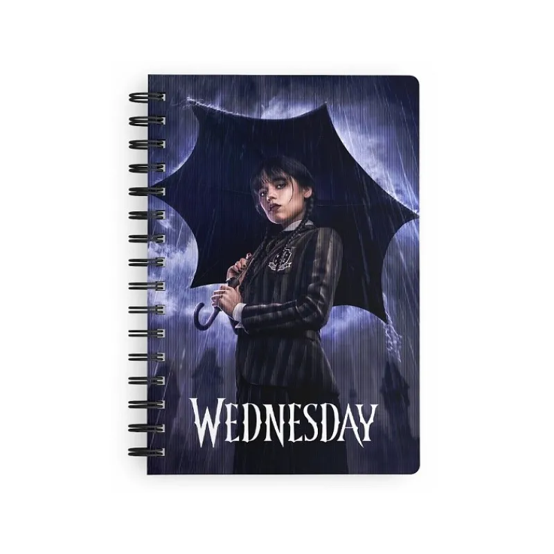 SD Toys Miércoles Addams^Cuaderno efecto 3D Lluvia Wednesday
