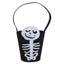 Discount Cubo Esqueleto Fieltro 14 X 18 cms Accesorios Halloween Y Terror
