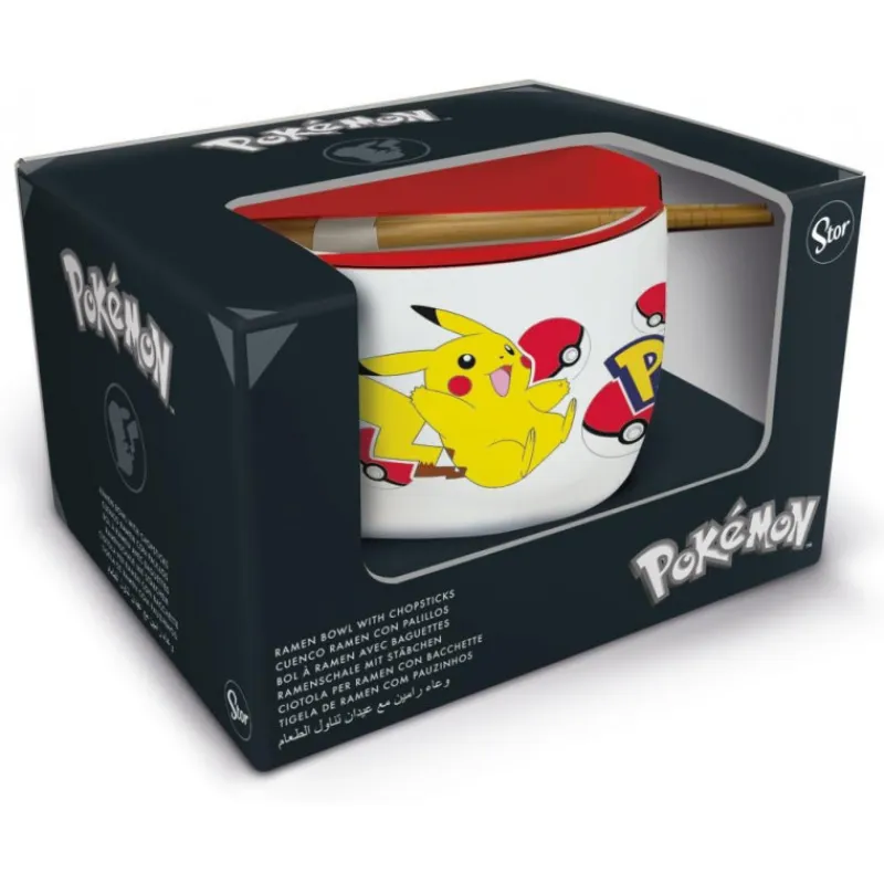 Otros Fabricantes Pikachu|Pokemon Hogar^Cuenco De Ramen Con Palillos Pikachu Pokémon