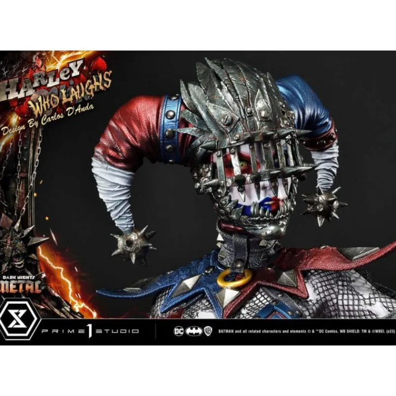Outlet Dark Nights: Metal Estatua Harley Quinn Who Laughs Deluxe Regalos De Villanos Dc|Figuras Dc