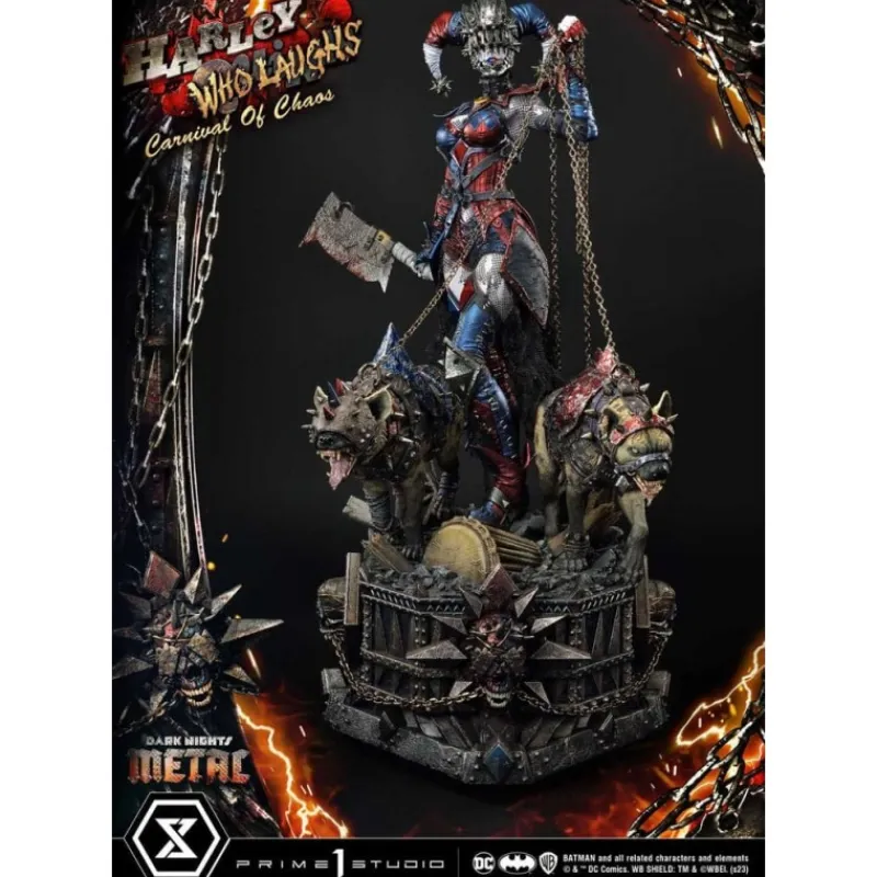 Outlet Dark Nights: Metal Estatua Harley Quinn Who Laughs Deluxe Regalos De Villanos Dc|Figuras Dc