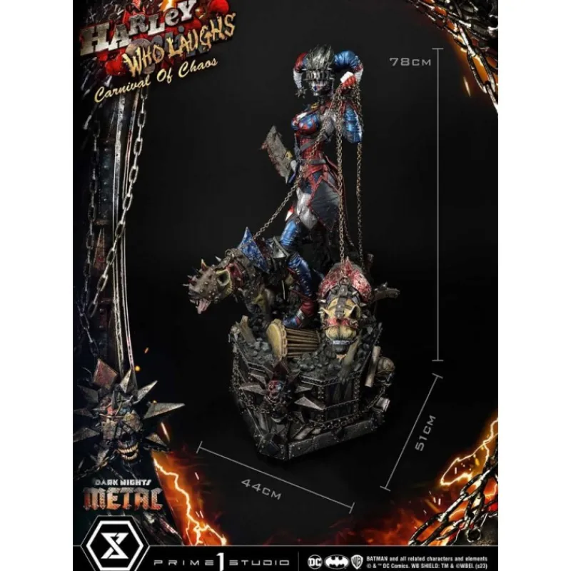 Outlet Dark Nights: Metal Estatua Harley Quinn Who Laughs Deluxe Regalos De Villanos Dc|Figuras Dc