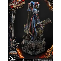 Outlet Dark Nights: Metal Estatua Harley Quinn Who Laughs Deluxe Regalos De Villanos Dc|Figuras Dc