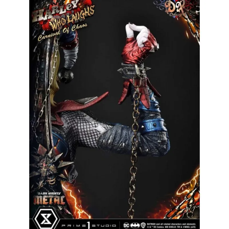 Outlet Dark Nights: Metal Estatua Harley Quinn Who Laughs Deluxe Regalos De Villanos Dc|Figuras Dc