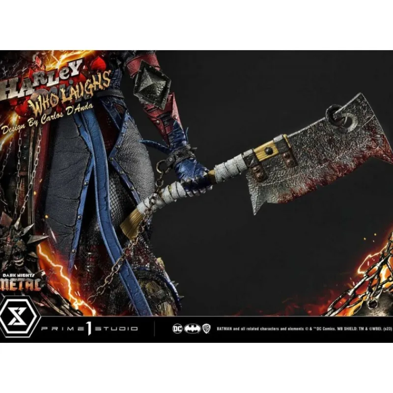 Outlet Dark Nights: Metal Estatua Harley Quinn Who Laughs Deluxe Regalos De Villanos Dc|Figuras Dc