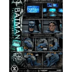 Prime 1 Studio Regalos De Superhéroes Dc|Figuras Dc^DC Comics Estatua 1/3 Batman Tactical Throne Deluxe Bonus 57 cm