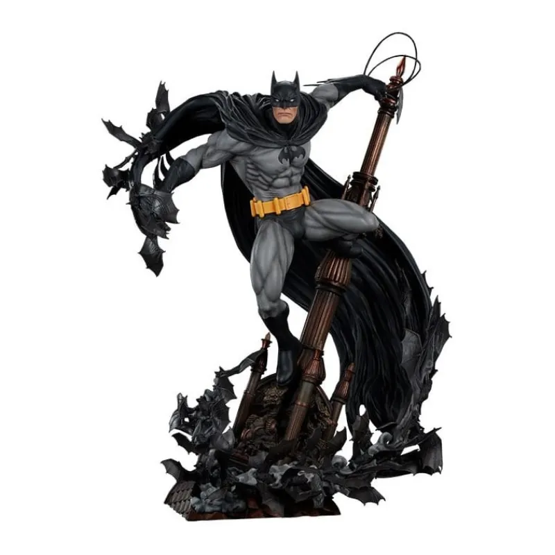 Sideshow Collectibles Regalos De Superhéroes Dc|Figuras Dc^DC Comics Estatua Premium Format Batman Black Variant 68 cm