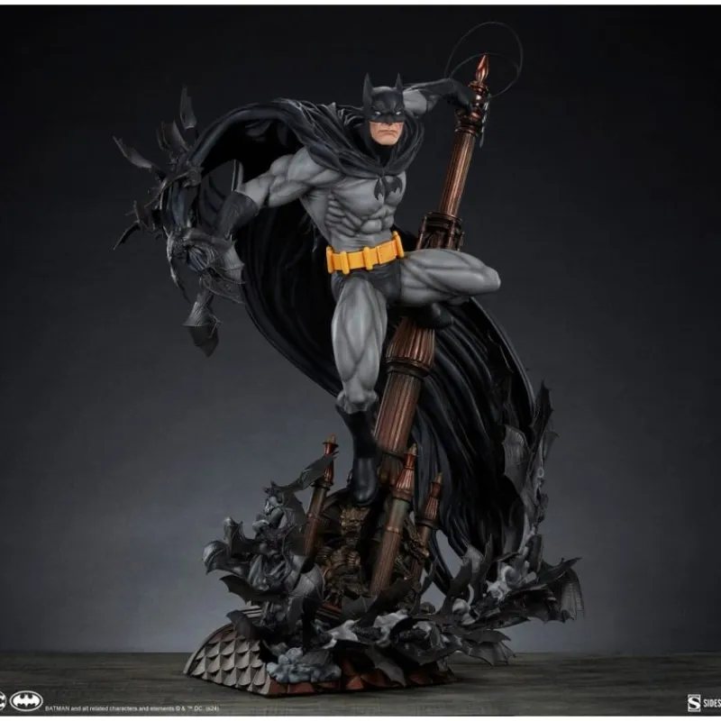 Sideshow Collectibles Regalos De Superhéroes Dc|Figuras Dc^DC Comics Estatua Premium Format Batman Black Variant 68 cm