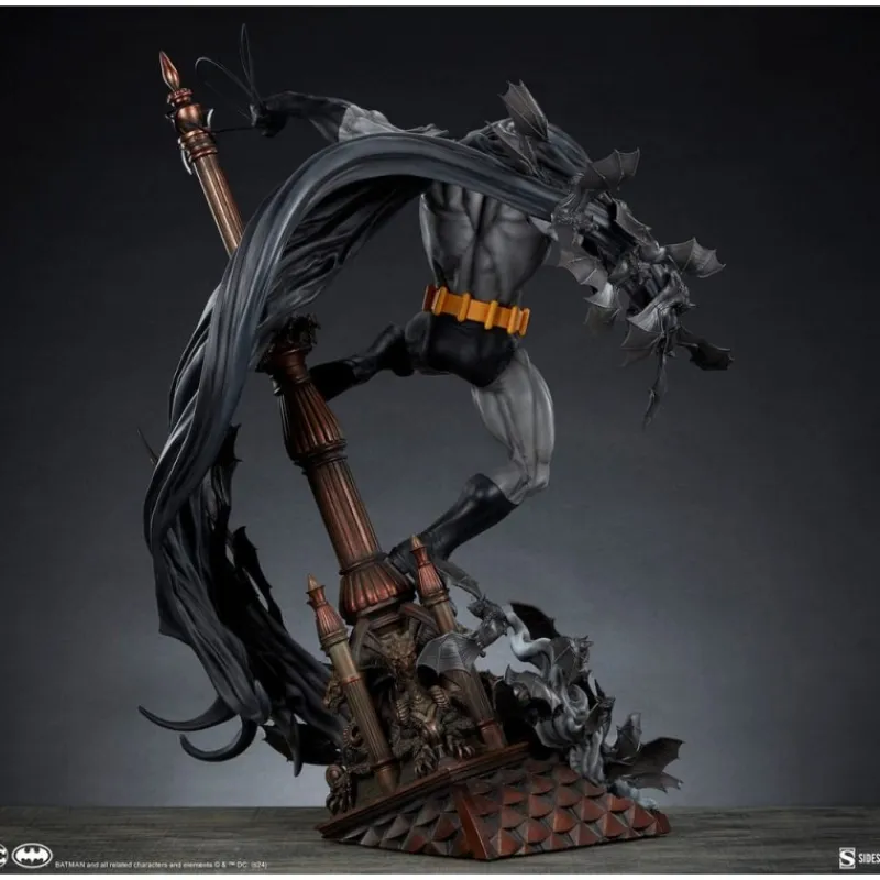 Sideshow Collectibles Regalos De Superhéroes Dc|Figuras Dc^DC Comics Estatua Premium Format Batman Black Variant 68 cm
