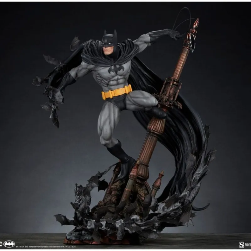 Sideshow Collectibles Regalos De Superhéroes Dc|Figuras Dc^DC Comics Estatua Premium Format Batman Black Variant 68 cm