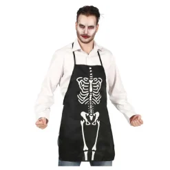 Disfrazzes Prendas Accesorias Para Disfraces|Accesorios Halloween Y Terror ^Delantal de Cocina con Estampado de Esqueleto