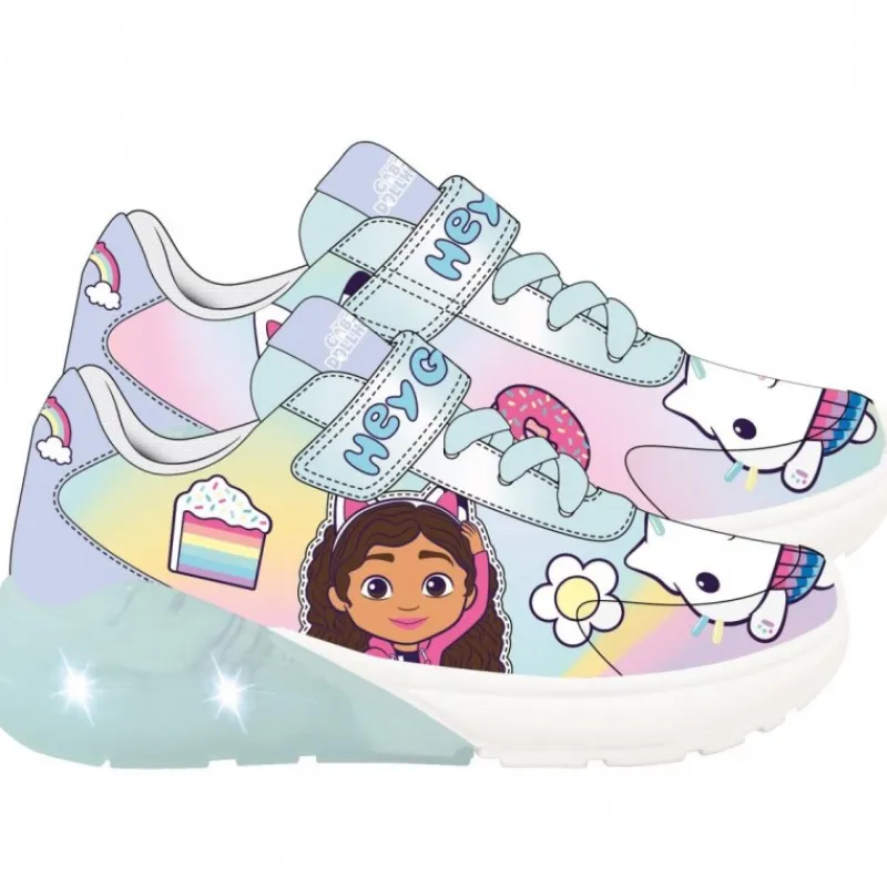 Online Deportiva con Luces Gabby's Dollhouse para Niños - PU/Poliester/TPR Calzado Kids