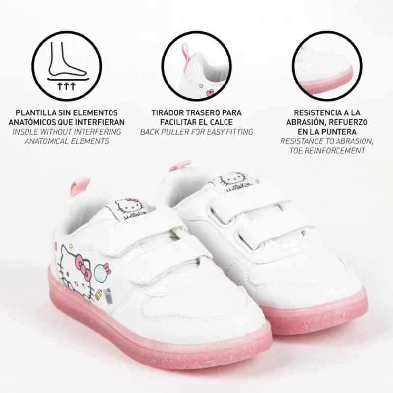 Cerdá Kids Disney Para Niñas|Calzado Kids^Deportiva Escolar Hello Kitty con Suela de PVC
