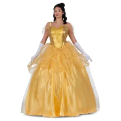 Mujer Disfrazzes Disfraces Mujer|Disfraces Disney^Deslumbrante Disfraz de Princesa Bella Amarilla para Mujer