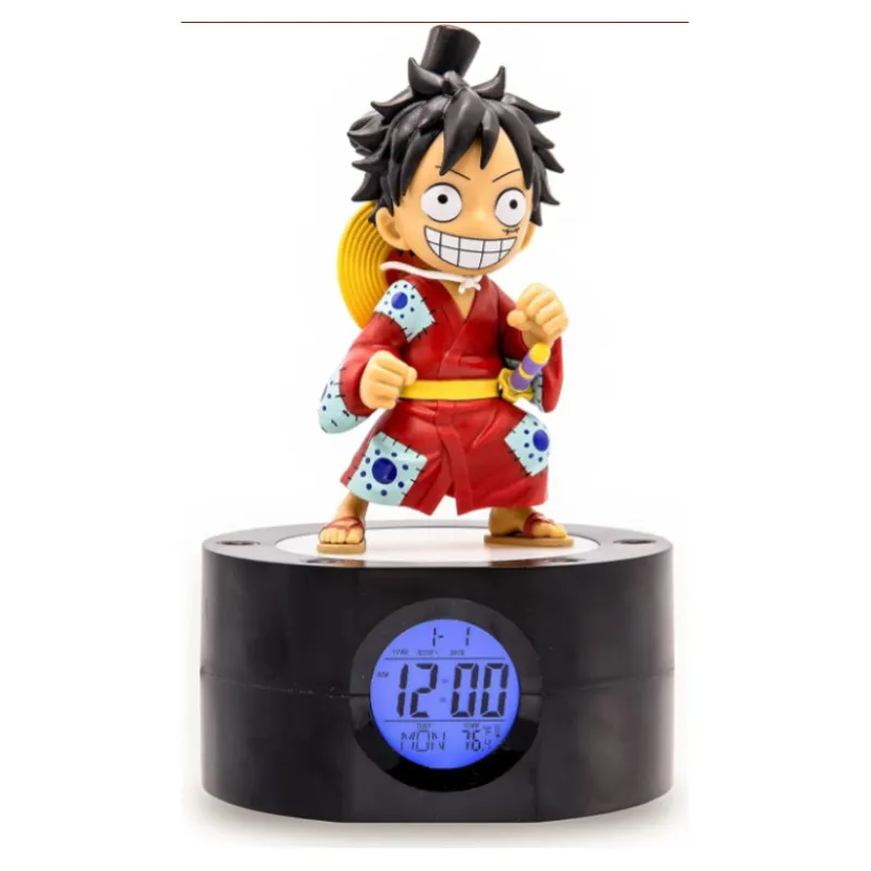SD Toys Cosas De Luffy One Piece|Hogar One Piece^Despertador con luz Luffy Wano One Piece