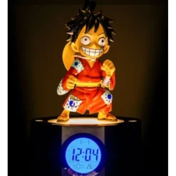 SD Toys Cosas De Luffy One Piece|Hogar One Piece^Despertador con luz Luffy Wano One Piece