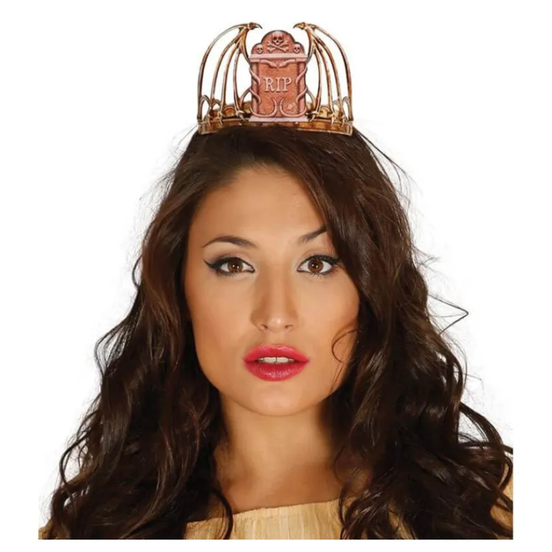 Disfrazzes Diademas, Tiaras Y Coronas Disfraces |Accesorios Halloween Y Terror ^Diadema con adorno de Lápida