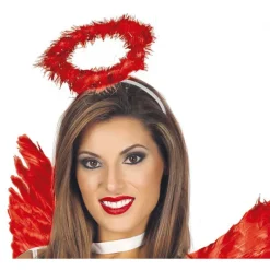 Discount Diadema de Ángel con Aureola Roja Diademas, Tiaras Y Coronas Disfraces |Accesorios Halloween Y Terror