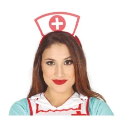 Disfrazzes Sombreros Y Cascos Para Disfraces |Accesorios Halloween Y Terror ^Diadema Mini de Enfermera