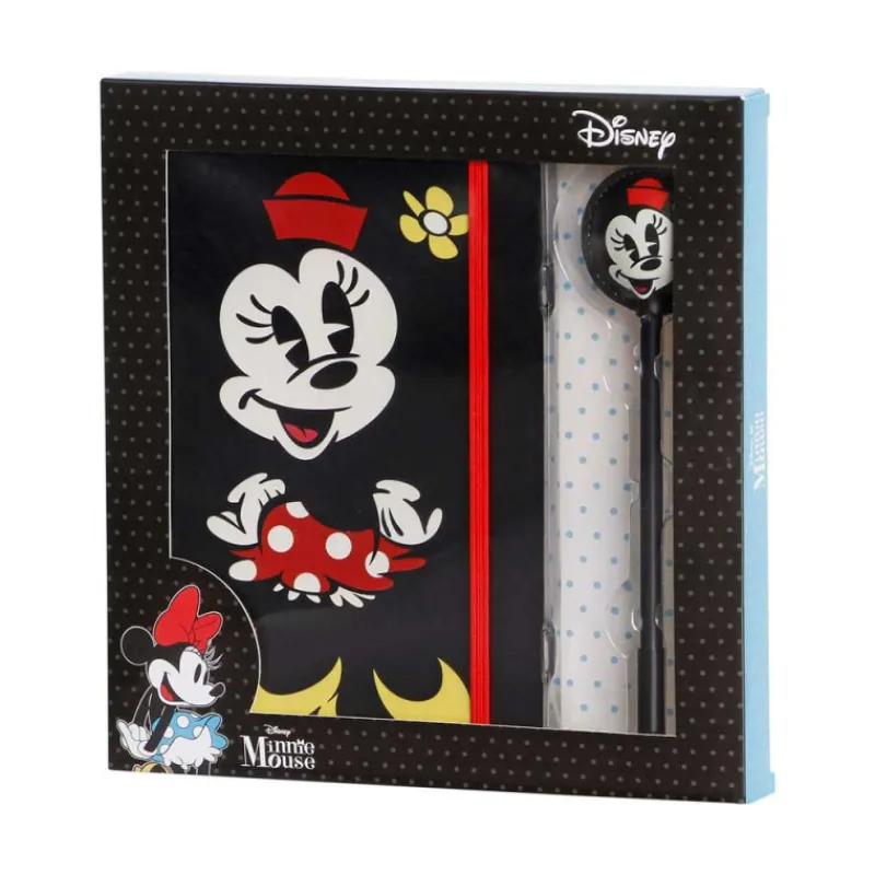 KaracterMania Papelería Disney^Diario con bolígrafo Minnie Mouse Negro
