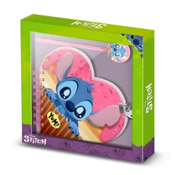 KaracterMania Papelería Disney^Diario Corazón Llave + Boli Rosa Disney Lilo y Stitch Muffin