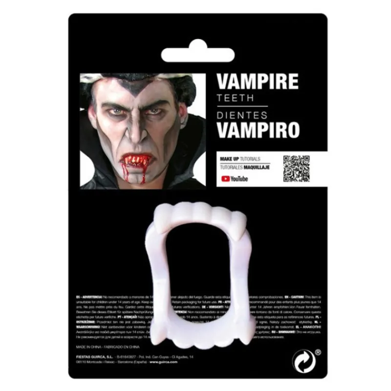 Disfrazzes Maquillaje Para Disfraces^Dientes de Vampiro para Halloween