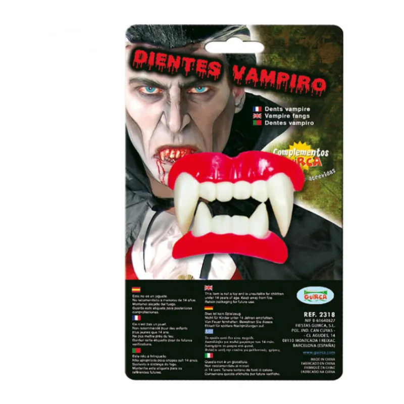 Online Dientes o Dentadura de Vampiro para Halloween Maquillaje Para Disfraces