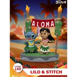 New Diorama PVC Lilo & Stitch D-Stage 16 cm Películas Y Personajes De Disney ·Lilo Y Stitch|Figuras Disney De Colección