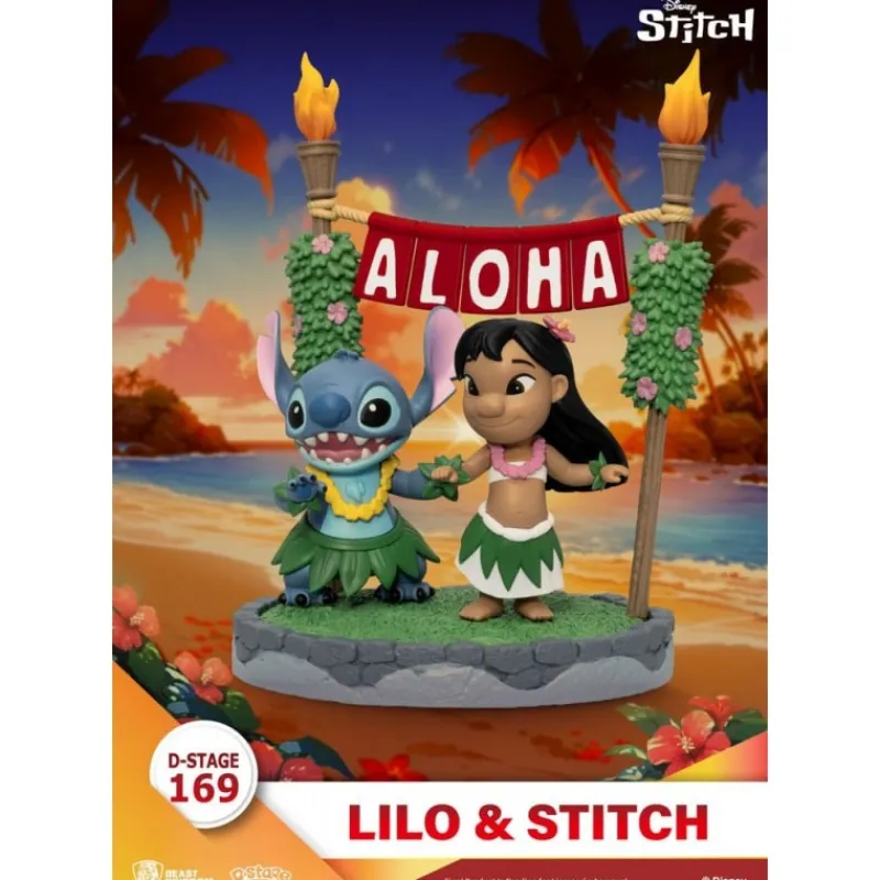 New Diorama PVC Lilo & Stitch D-Stage 16 cm Películas Y Personajes De Disney ·Lilo Y Stitch|Figuras Disney De Colección