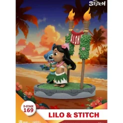 New Diorama PVC Lilo & Stitch D-Stage 16 cm Películas Y Personajes De Disney ·Lilo Y Stitch|Figuras Disney De Colección
