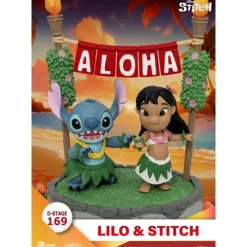 New Diorama PVC Lilo & Stitch D-Stage 16 cm Películas Y Personajes De Disney ·Lilo Y Stitch|Figuras Disney De Colección