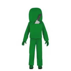 Online Disfraz Among Us Verde para niños Disfraces Infantiles|Disfraces Videojuegos
