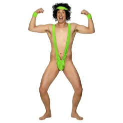 Hombre Disfrazzes Disfraces Hombre|Disfraces Cine^Disfraz Biquini de Borat color verde de Lycra