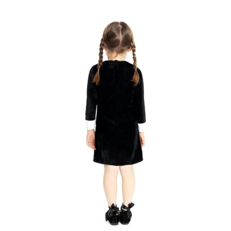 Disfrazzes Disfraces Infantiles^Disfraz Clásico Negro de Niña Siniestra para Bebé y Niña