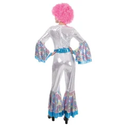 Hot Disfraz de Abba Woman plateado para mujer Mujer Disfraces Mujer|Disfraces De Música